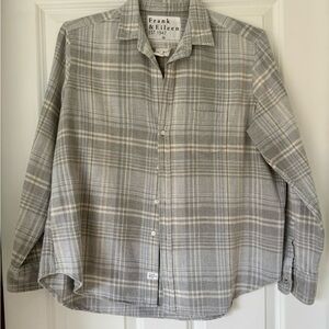Frank & Eileen Gray Plaid Button Down Shirt
